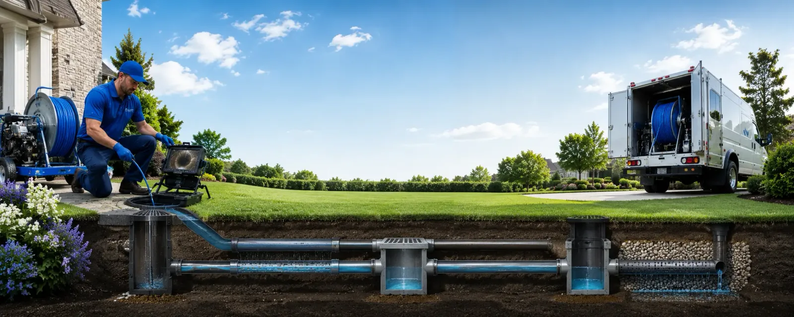 Outdoor drain cleaning information for Harviell, MO
